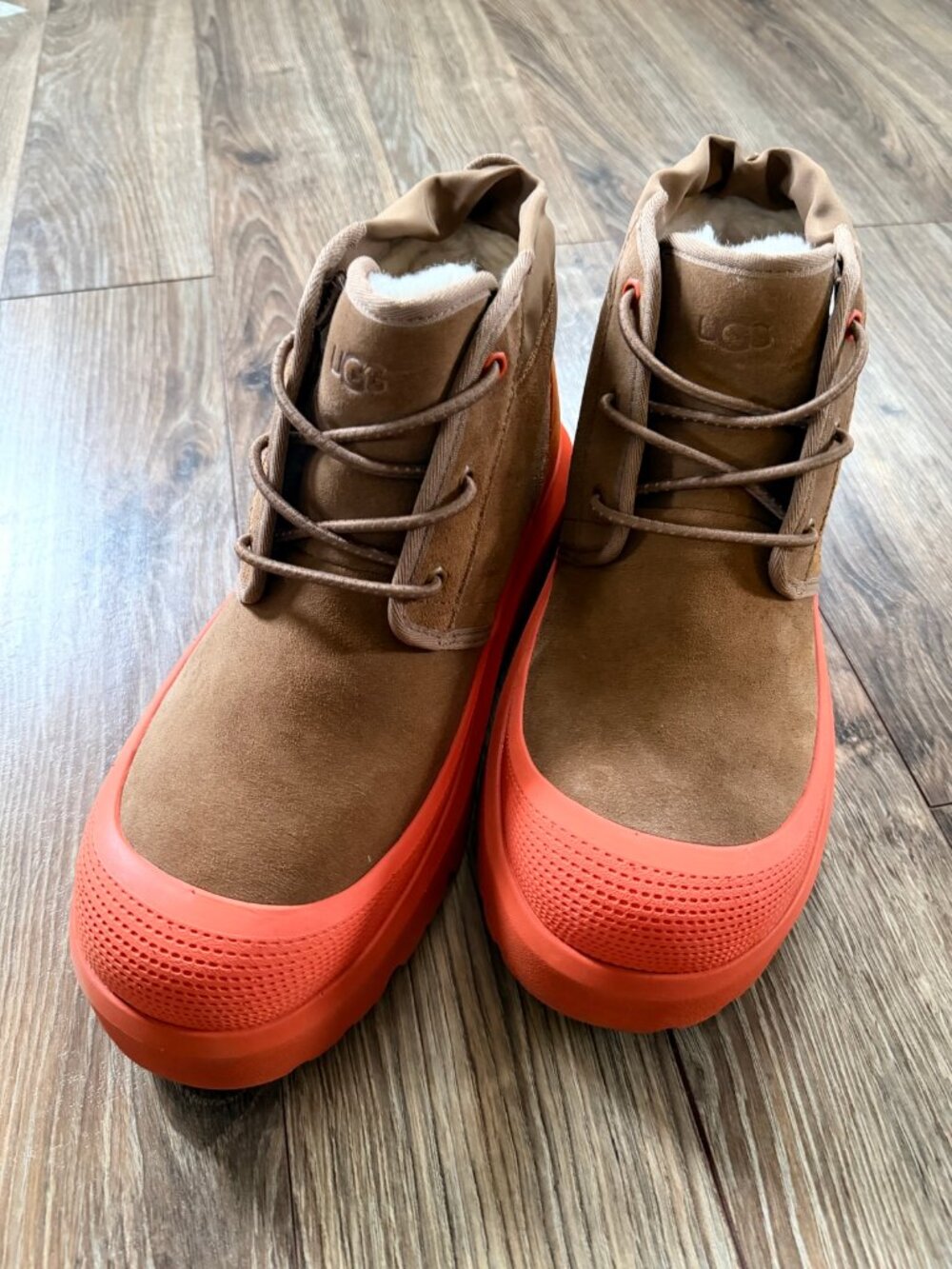UGG Neumel Weather Hybrid Boots Mens 11 Chestnut Orange Guard Waterproof